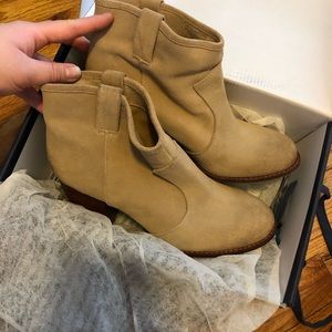 Splendid Womens Lakota Suede Ankle Slip-On Boots